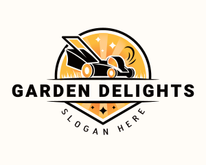 Mower Gardening Landscaping logo design