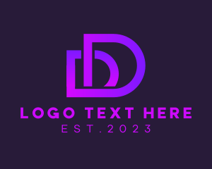 Management - Professional Modern Letter D logo design