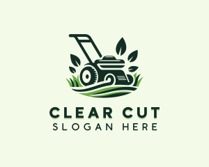 Grass Lawn Mower logo design