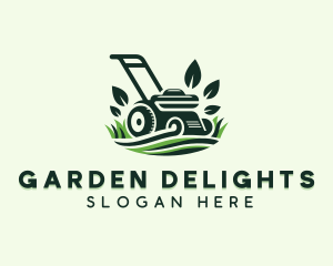 Grass Lawn Mower logo design