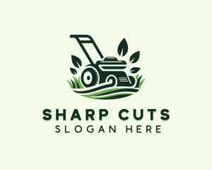 Grass Lawn Mower logo design