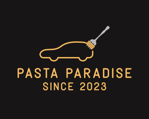 Food Pasta Car logo