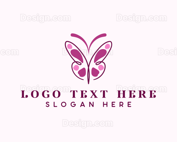 Elegant Butterfly Wings Logo