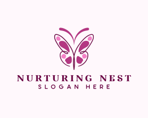 Elegant Butterfly Wings Logo