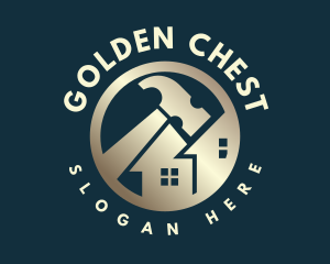 Golden Hammer Residence logo design