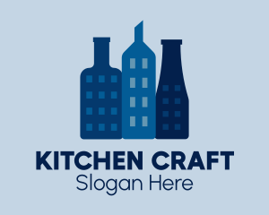 City Kitchen Bottles logo design