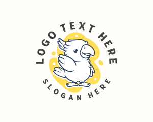 Cute Cockatoo Bird logo