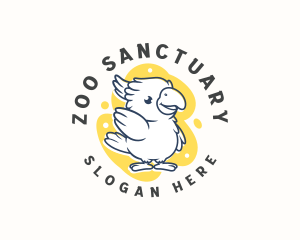 Cute Cockatoo Bird logo design