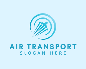 Blue Airport Tourism logo design