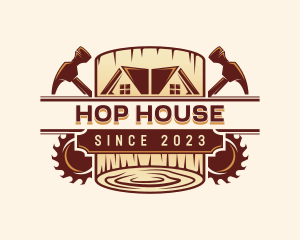 Log House Builder logo design