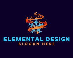 Snowflake Fire Element logo