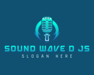 Microphone Audio Broadcast logo design