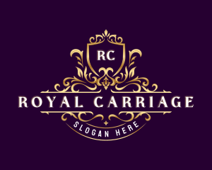 Royal Decorative Shield Crown logo design