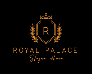 Golden Imperial Crown Letter logo