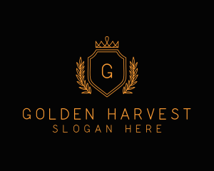 Golden Imperial Crown logo design