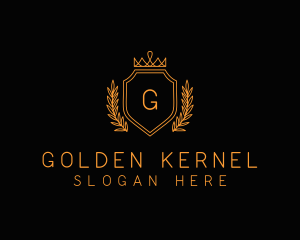 Golden Imperial Crown logo design