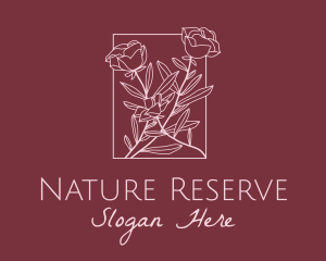 Nature Rose Garden logo design