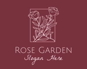 Nature Rose Garden logo design