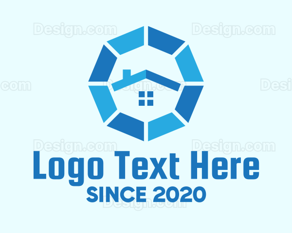 Blue Octagon Home Property Logo