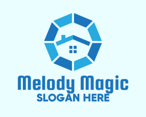 Blue Octagon Home Property Logo