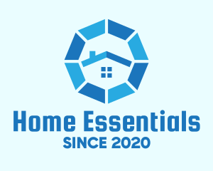 Blue Octagon Home Property logo design