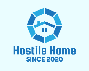 Blue Octagon Home Property logo design