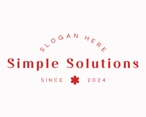 Simple Flower Boutique logo design