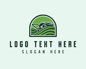 Backyard Lawn Mower Landscaping logo