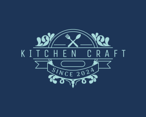 Kitchen Utensils Restaurant logo design