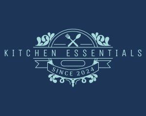 Kitchen Utensils Restaurant logo design