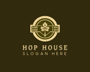 Hipster Pub Brewery logo design