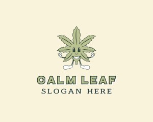 Marijuana Cannabis Leaf logo design