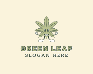 Marijuana Cannabis Leaf logo