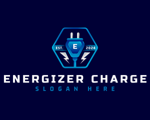 Power Plug Electricity logo design