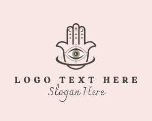 Hamsa Hand Yoga Logo