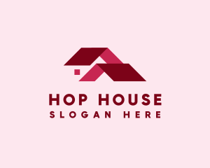 Residential House Roofing logo design