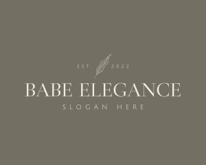 Natural Elegant Business logo design