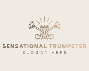 Musical Instrument Trumpet logo design