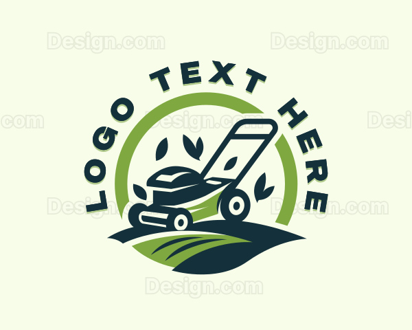 Backyard Mower Landscaping Logo