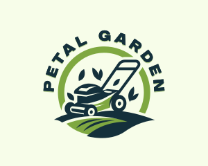 Backyard Mower Landscaping logo design