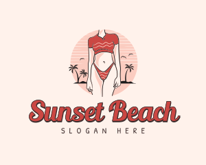 Woman Summer Vintage logo design