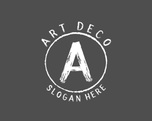 Handwritten Chalk Art Studio logo design