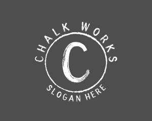 Handwritten Chalk Art Studio logo