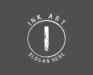 Handwritten Chalk Art Studio logo design