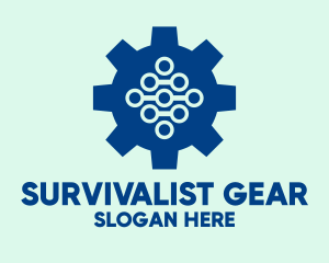 Industrial Tech Gear  logo design