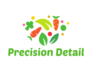 Healthy Diet Vegetables logo design