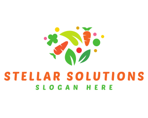 Healthy Diet Vegetables logo design