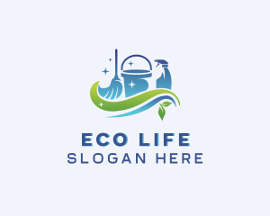 Eco Sanitation Cleaner logo design