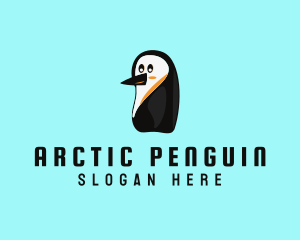 Happy Baby Penguin logo design