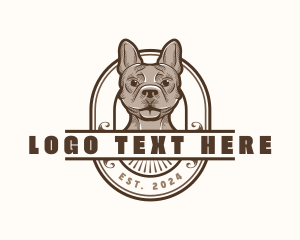 Bulldog Dog Pet logo